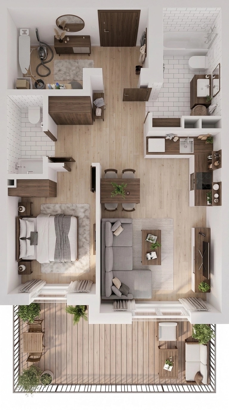 Scandinavian Living Room design — interior photo by GenRoom AI