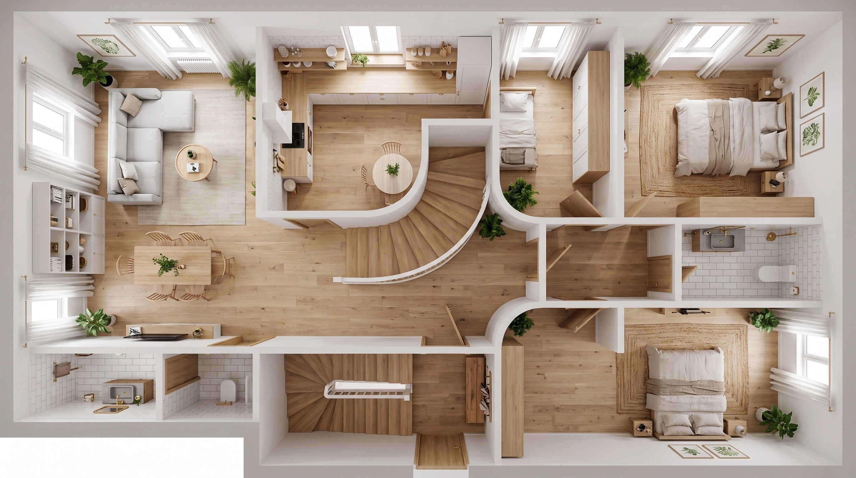 Interior design in Scandinavian style — Living Room by GenRoom AI
