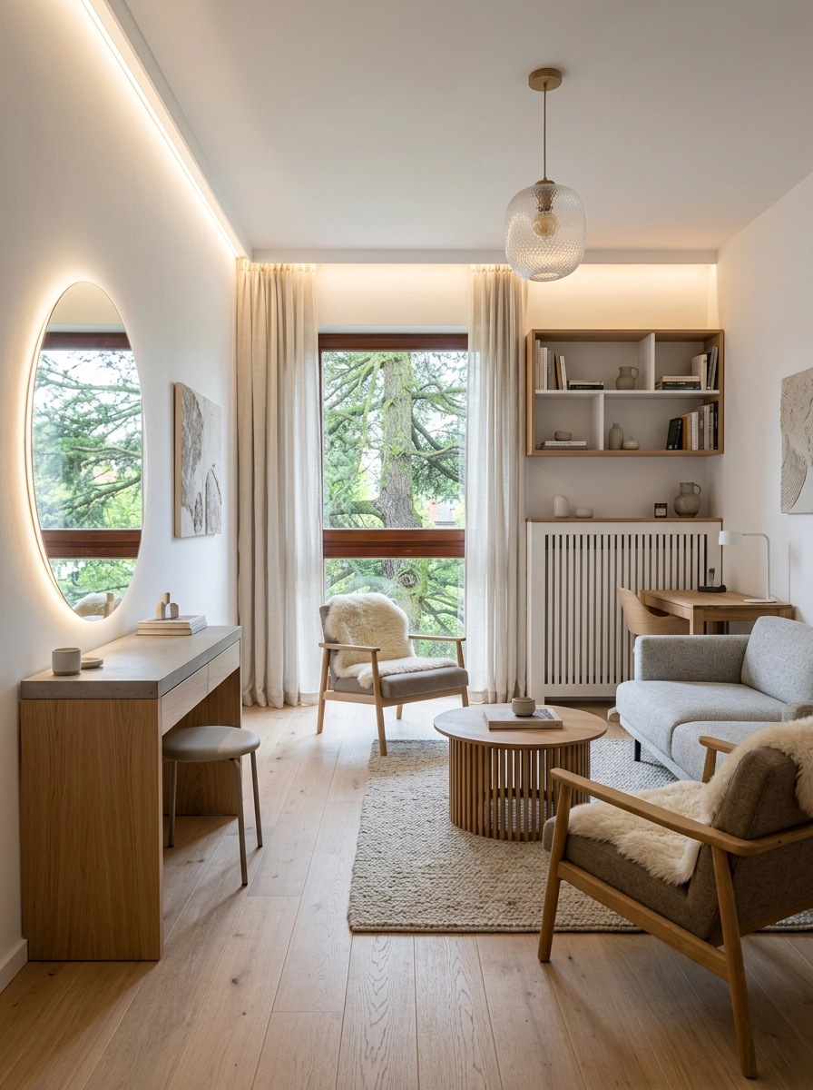 Scandinavian Living Room design — interior photo by GenRoom AI