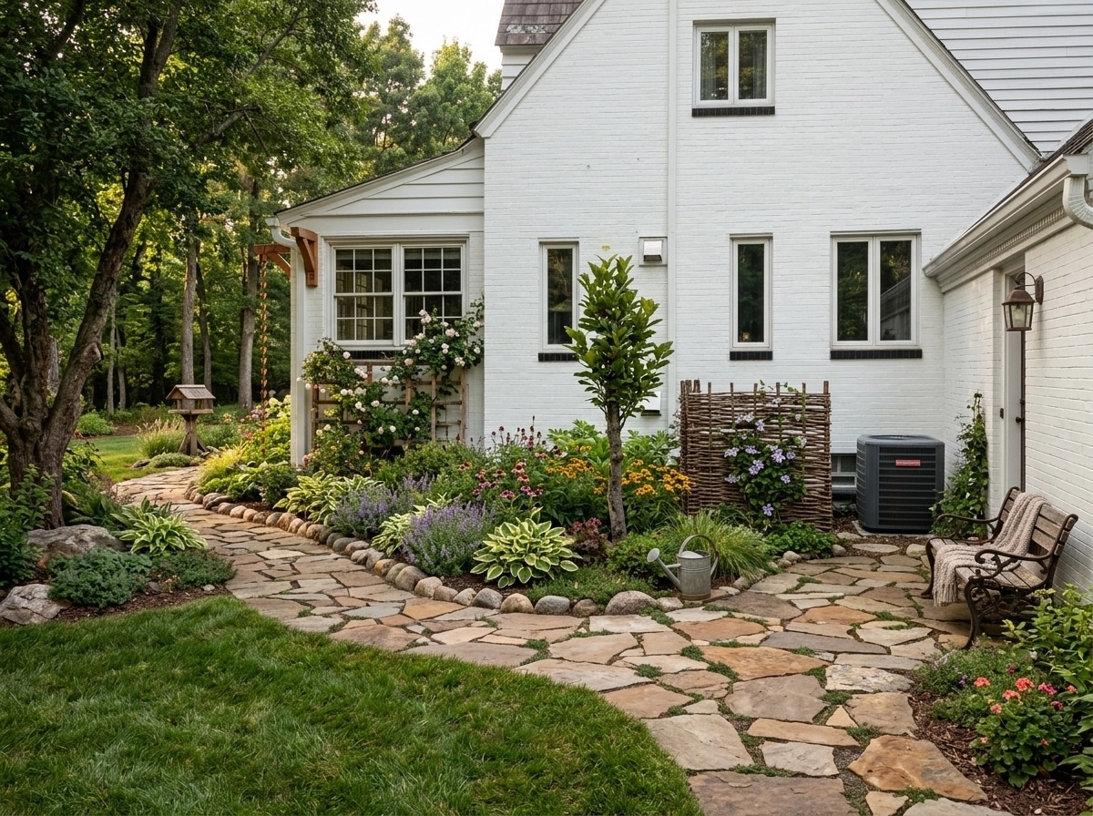 Country Rustic Garden Yard design — yard photo by GenRoom AI