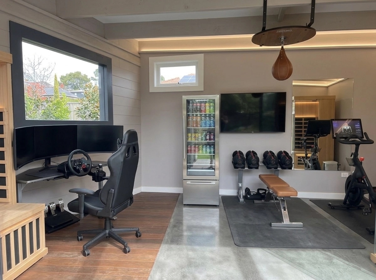 Interior design in Contemporary style — gym by GenRoom AI