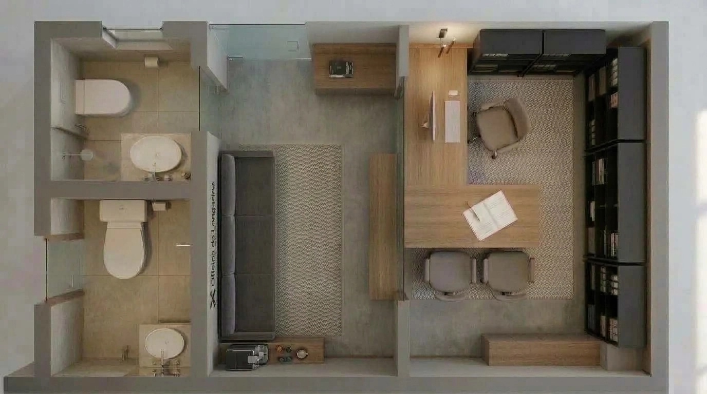 Interior design in Contemporary style — Living Room by GenRoom AI