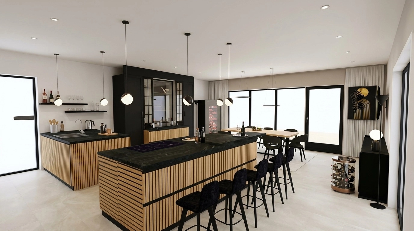 Kitchen interior in no_style style — photo by GenRoom AI