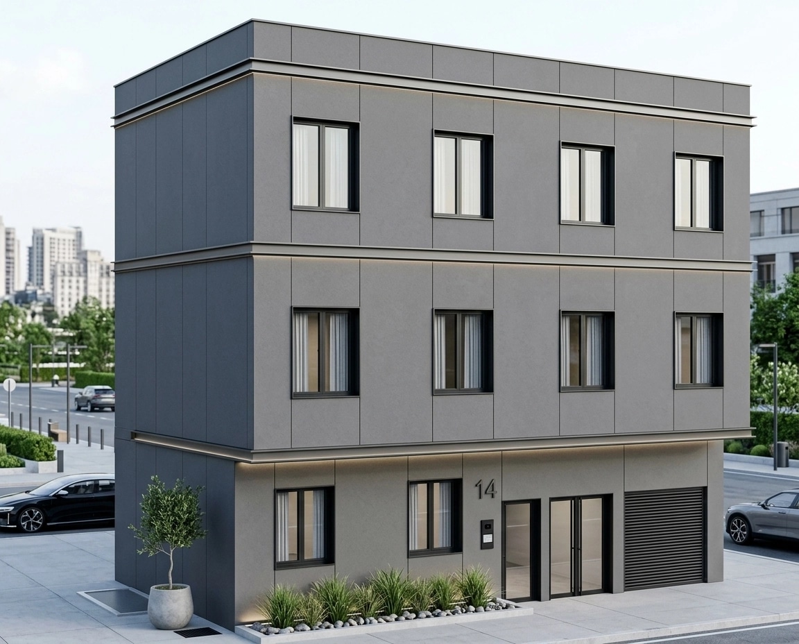 Minimalist Facade Facade design — facade photo by GenRoom AI