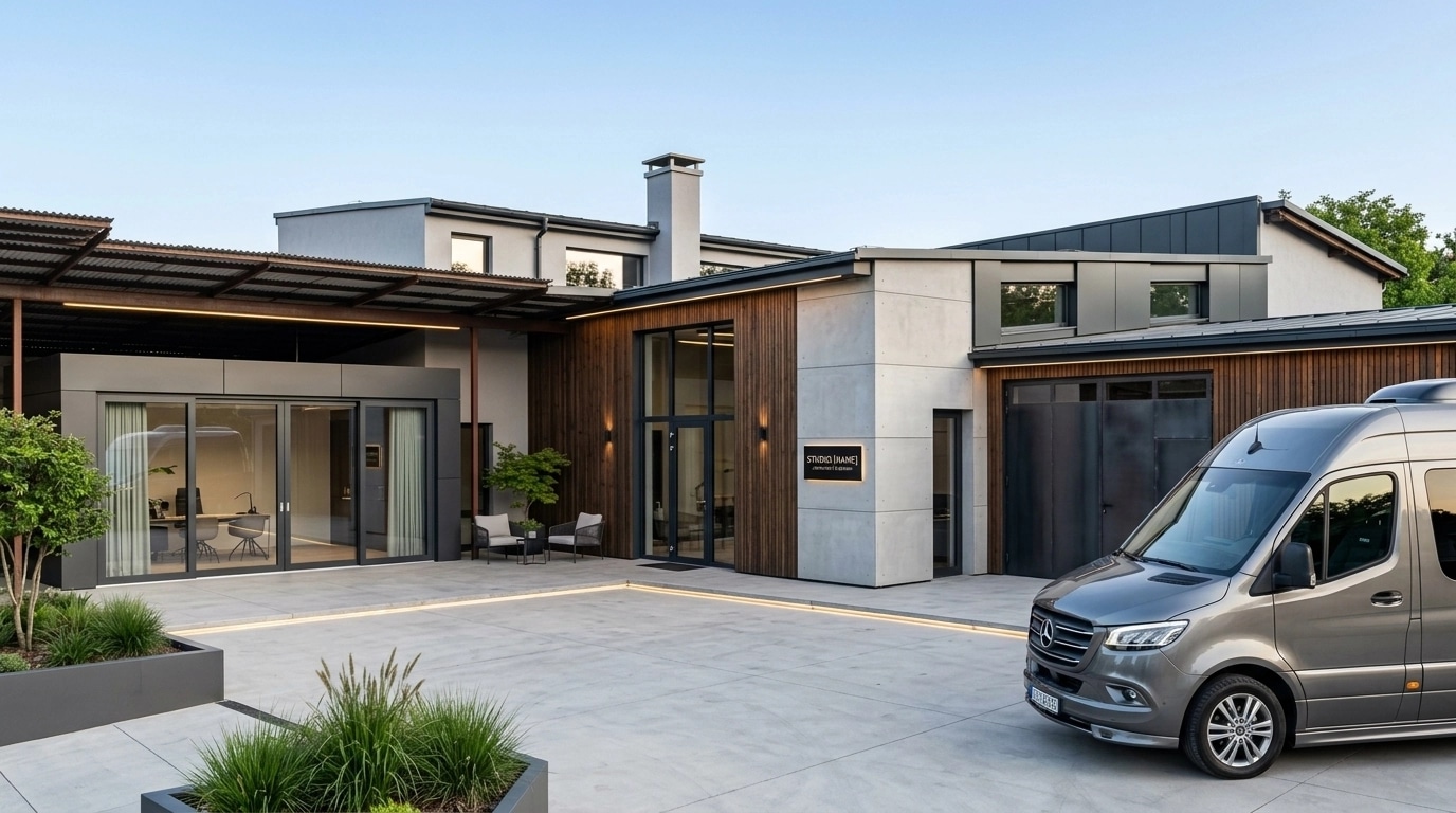 Contemporary Facade Facade design — facade photo by GenRoom AI