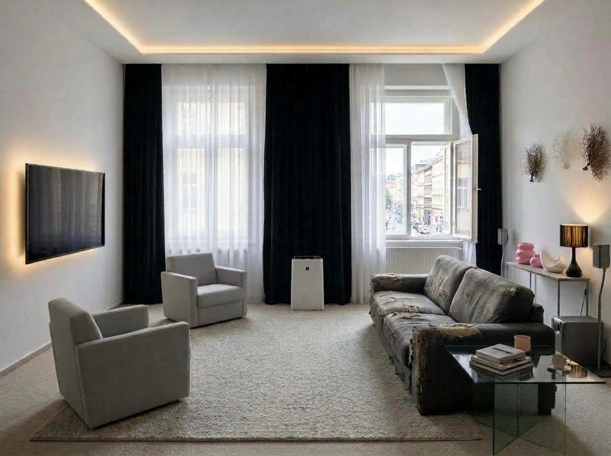 Interior design in Minimalism style — Living Room by GenRoom AI