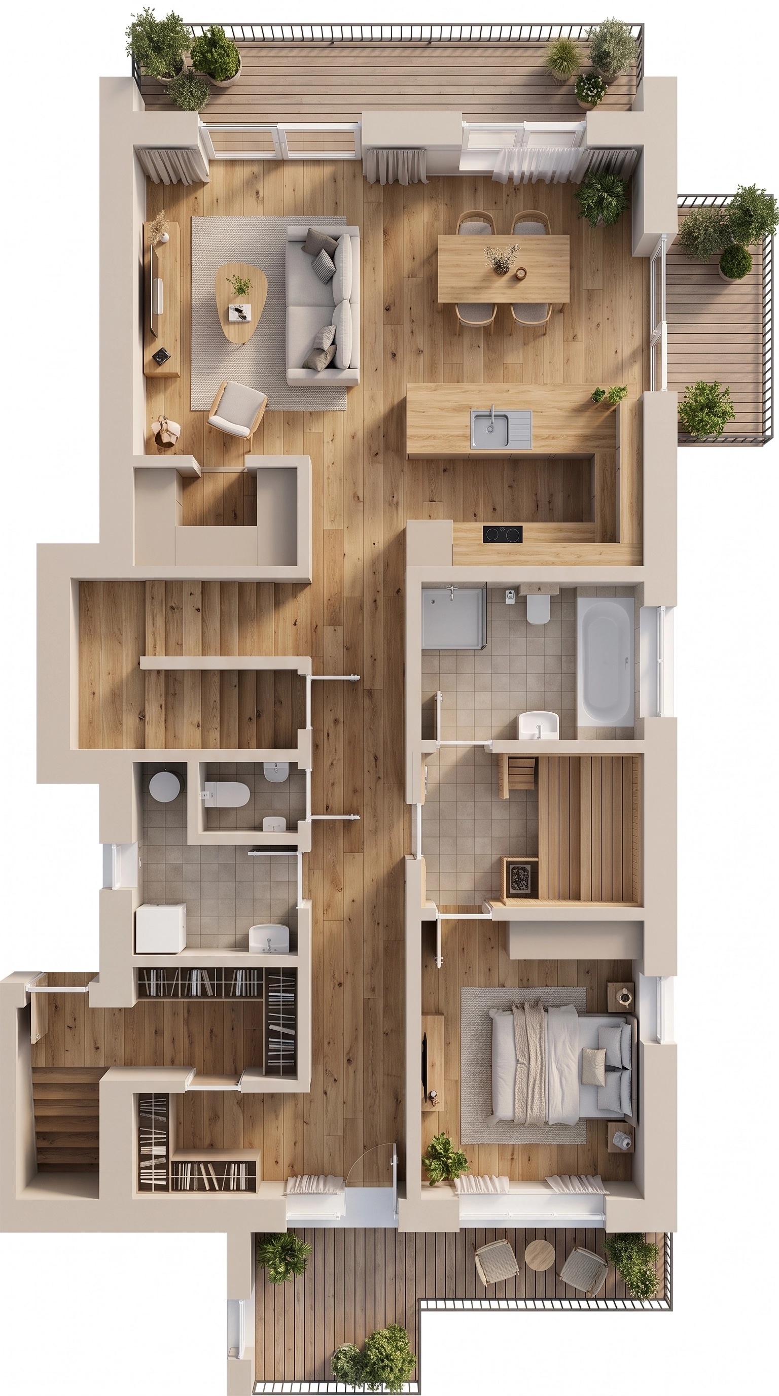 Scandinavian Living Room design — interior photo by GenRoom AI