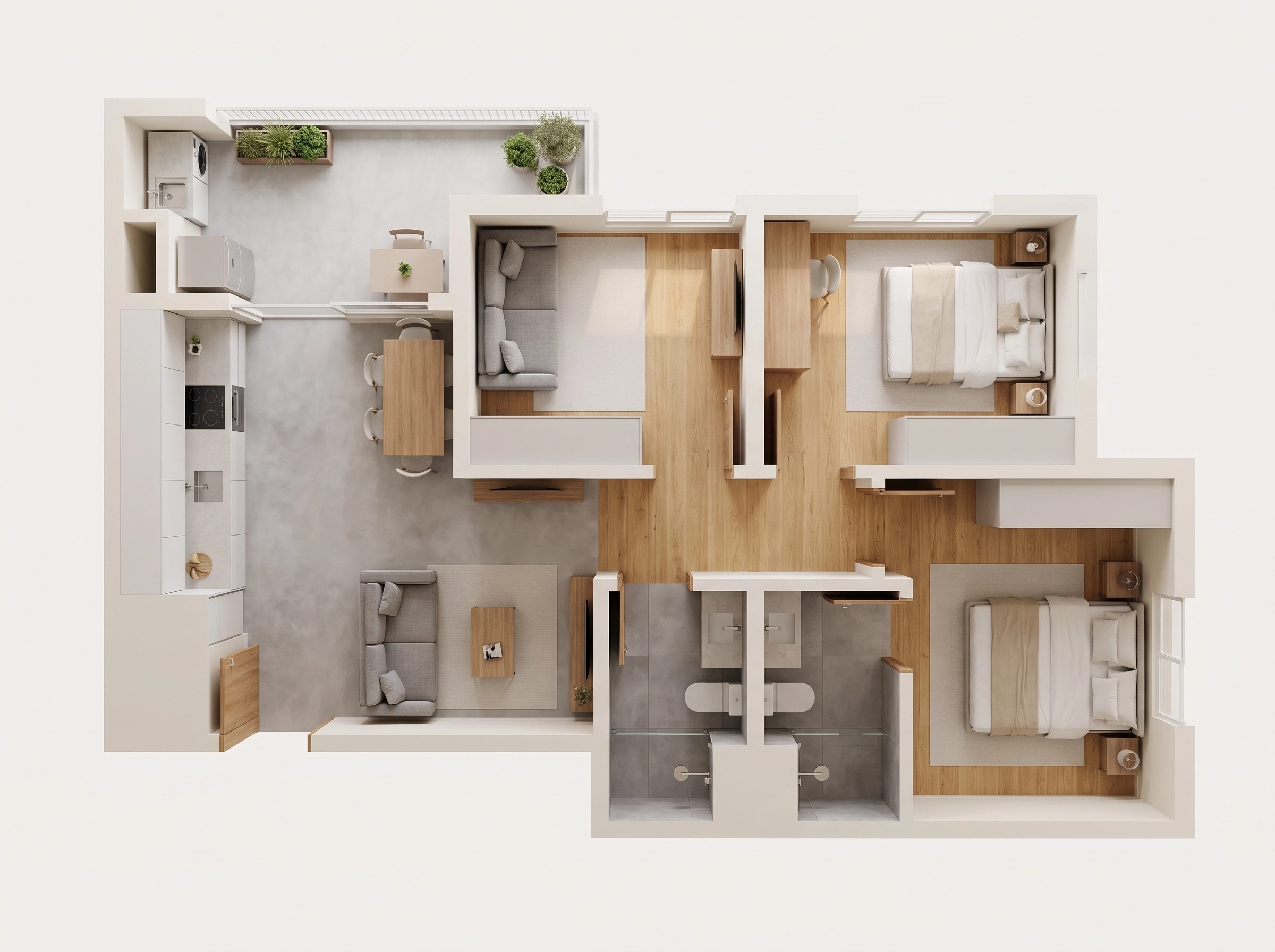 Minimalism Living Room design — interior photo by GenRoom AI