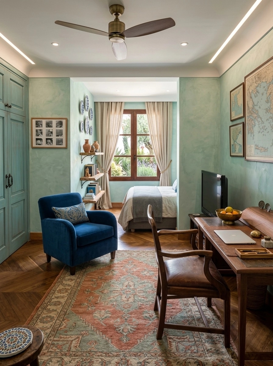 Interior design in Mediterranean style — studio by GenRoom AI