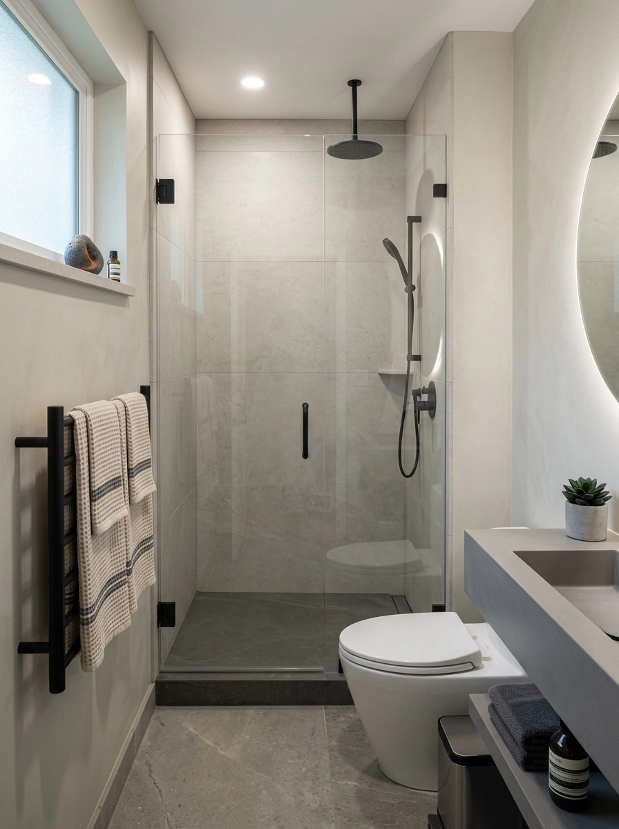Minimalism Bathroom design — interior photo by GenRoom AI