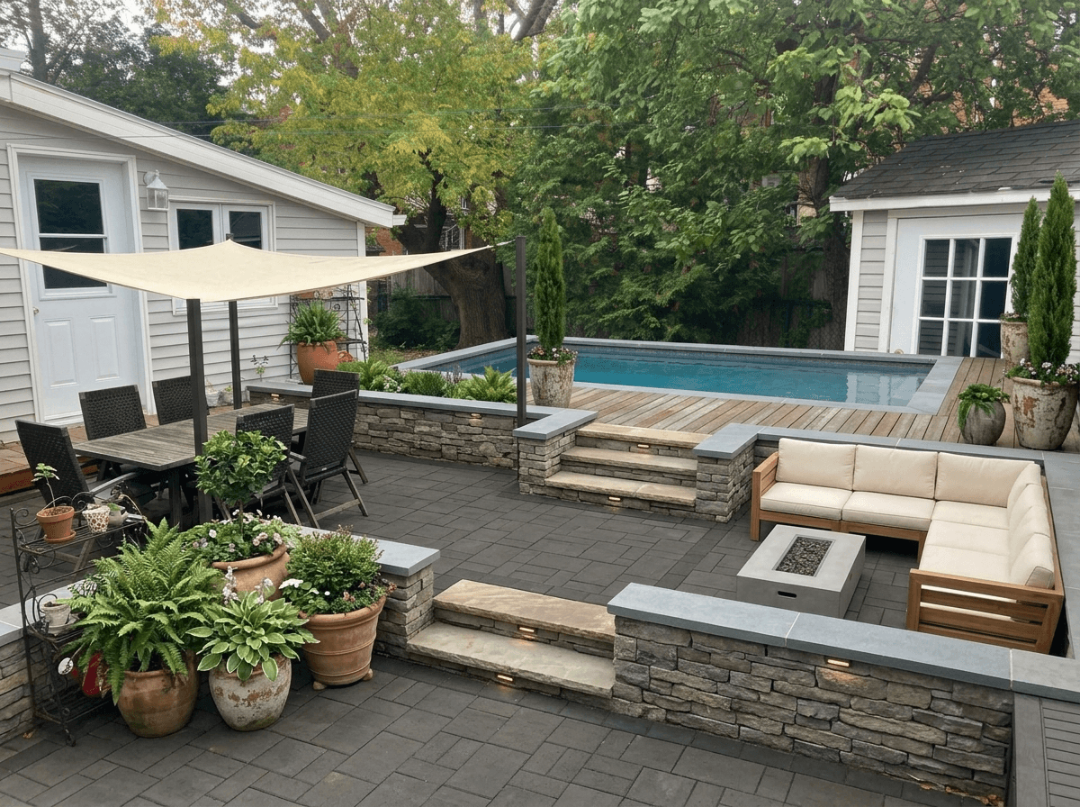 Yard design in no_style style — photo by GenRoom AI