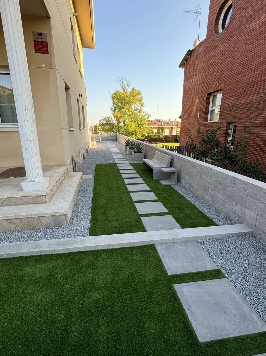 Landscape design in Minimalist Yard style — Yard by GenRoom AI