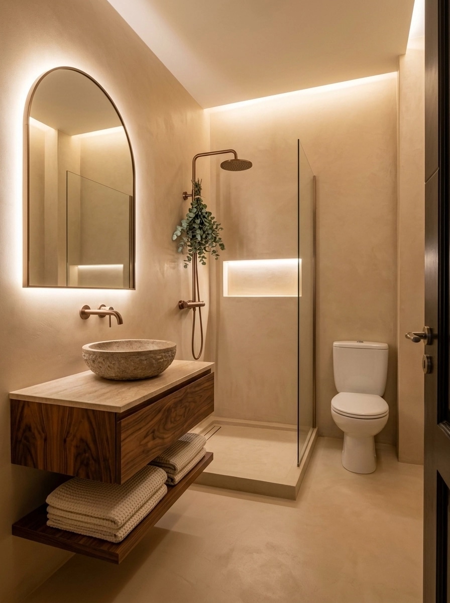 Bathroom interior in no_style style — photo by GenRoom AI
