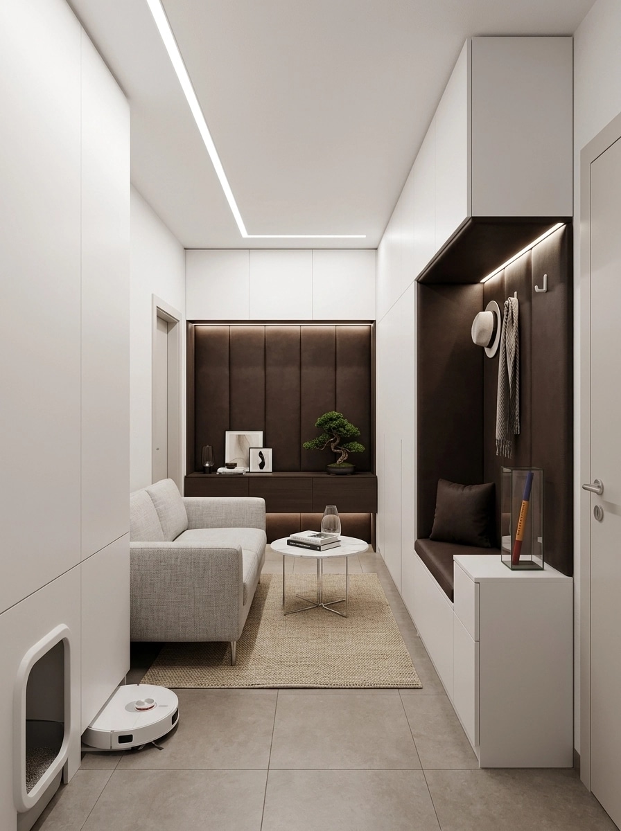 Minimalism Living Room design — interior photo by GenRoom AI