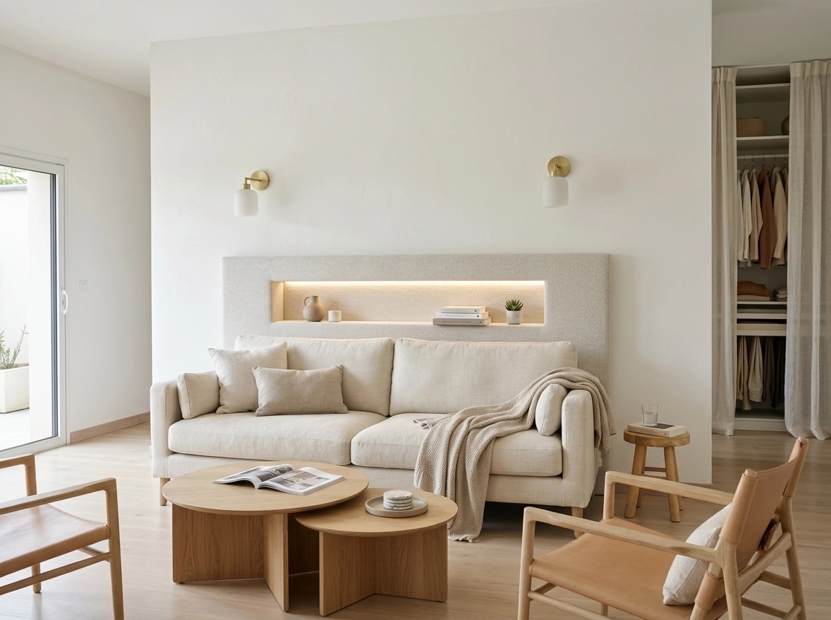 Scandinavian Living Room design — interior photo by GenRoom AI