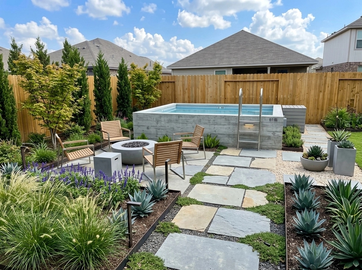 Landscape design in Contemporary Yard style — Yard by GenRoom AI