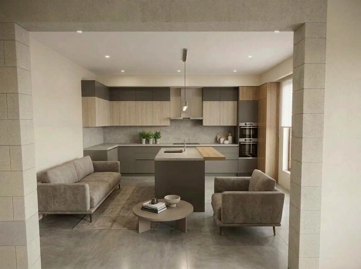 Kitchen interior in no_style style — photo by GenRoom AI