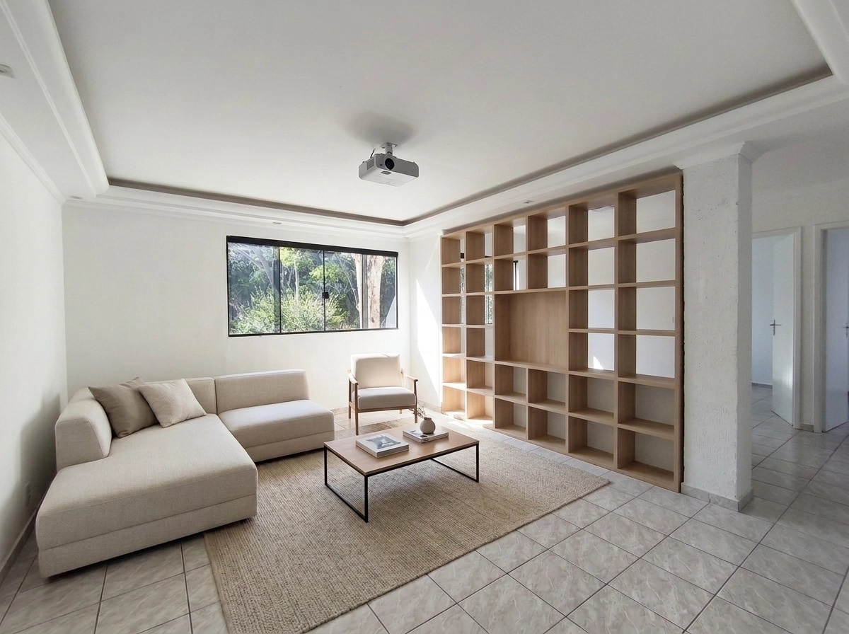 Interior design in Minimalism style — Living Room by GenRoom AI