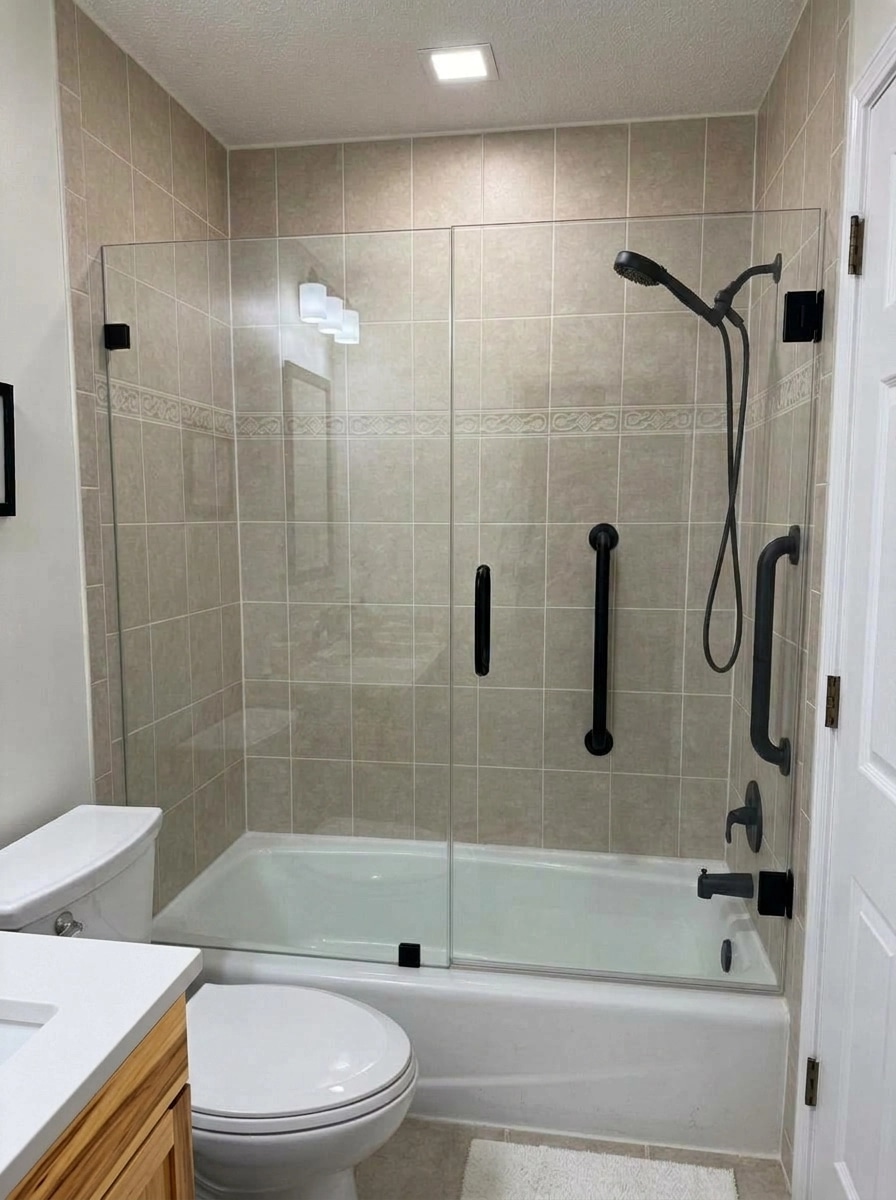 Bathroom interior in no_style style — photo by GenRoom AI