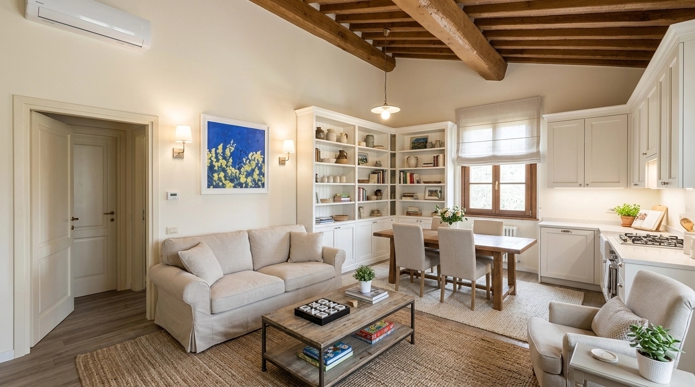 Modern Farmhouse Living Room design — interior photo by GenRoom AI