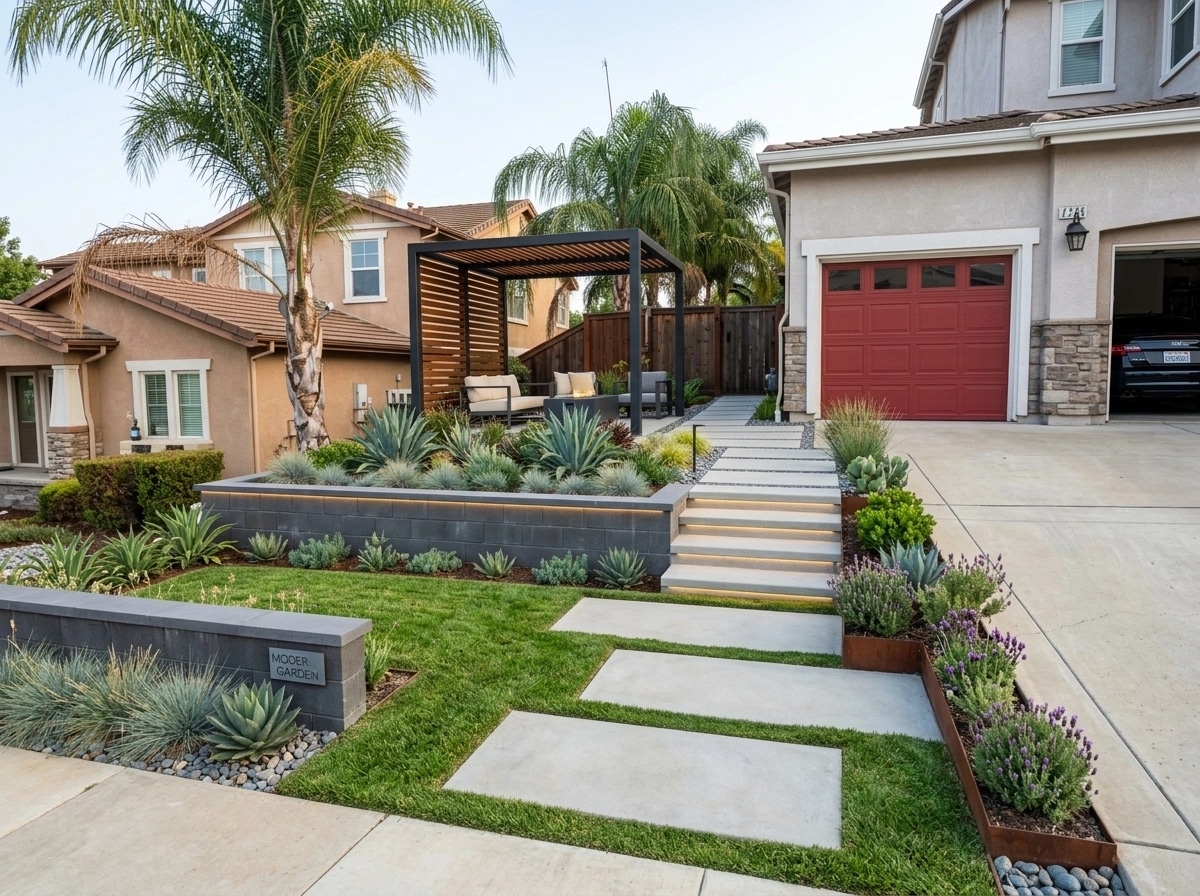 Contemporary Yard Yard design — yard photo by GenRoom AI