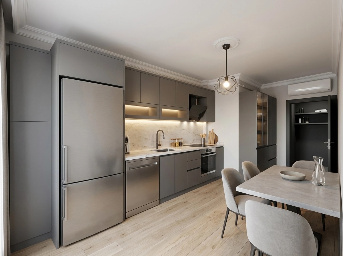 Kitchen interior in Contemporary style — photo by GenRoom AI