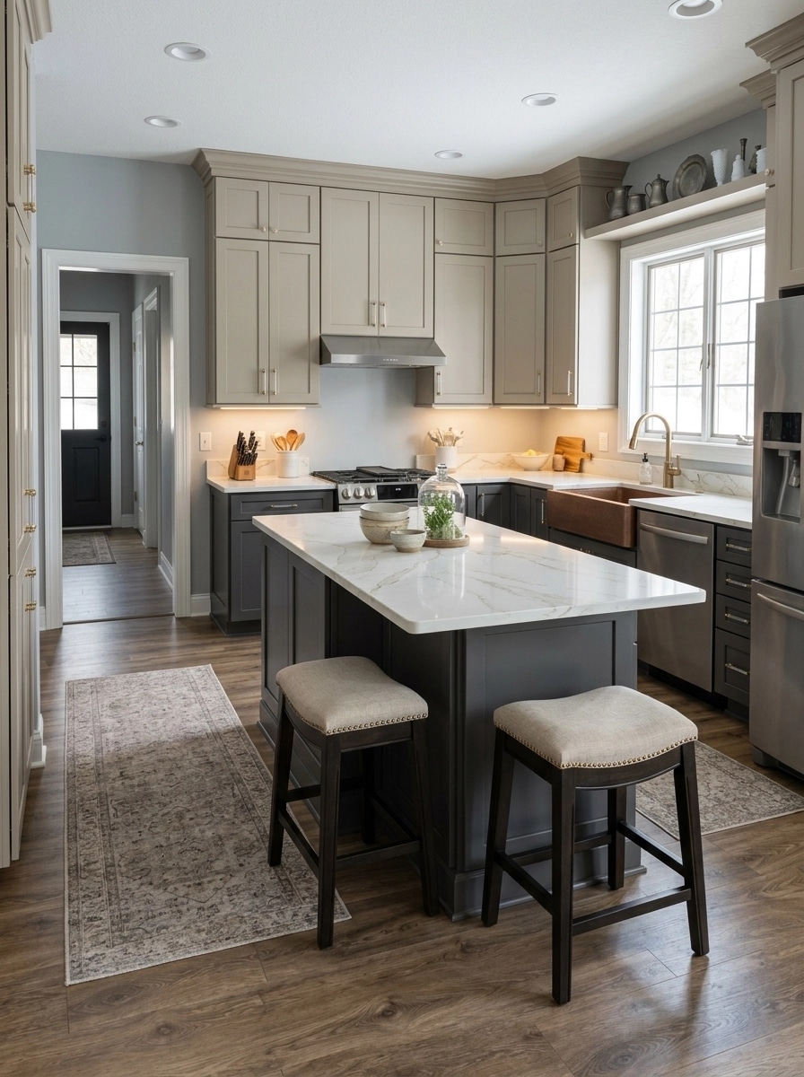 Interior design in Transitional style — Kitchen by GenRoom AI