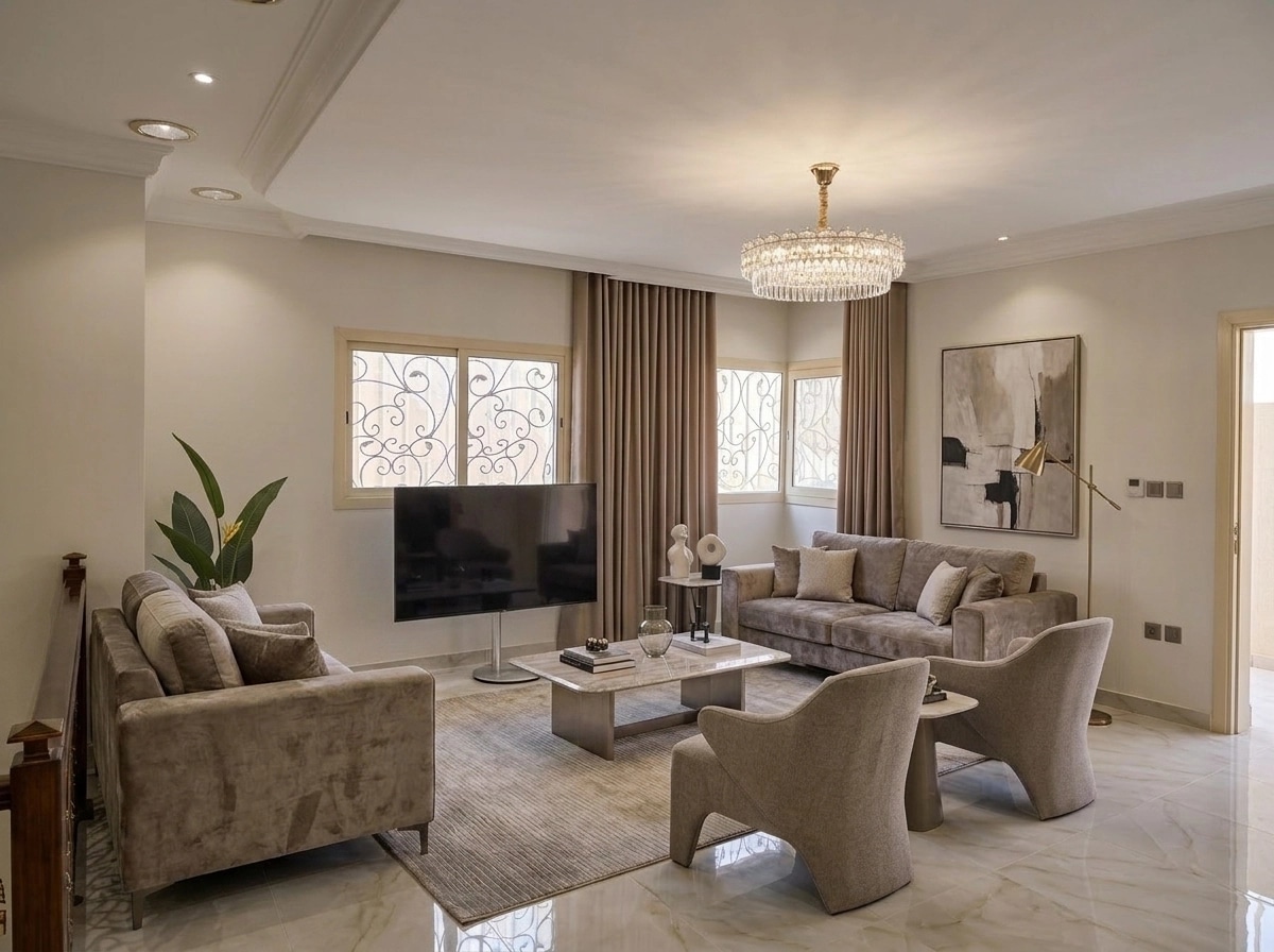 Interior design in Contemporary style — Living Room by GenRoom AI