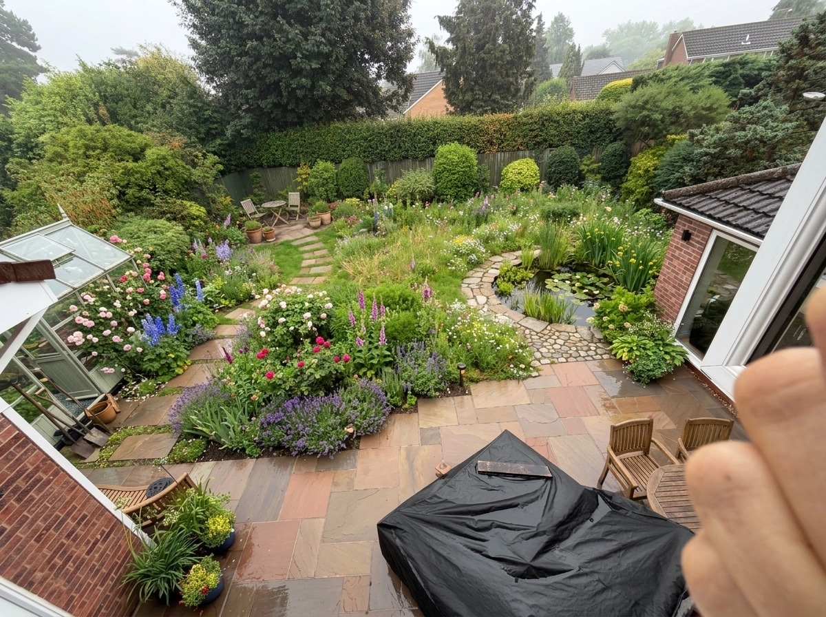 Landscape design in English Cottage Garden style — Yard by GenRoom AI