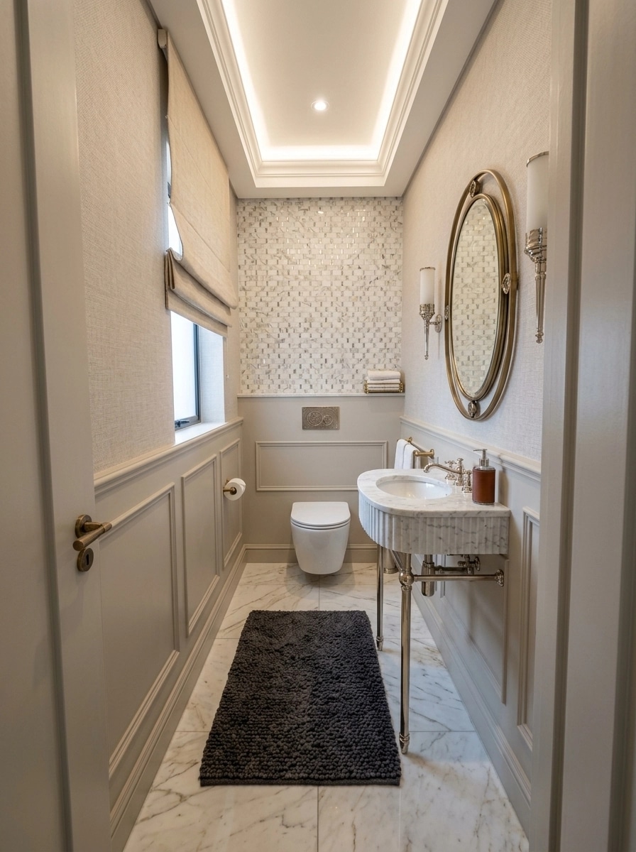 Bathroom interior in Transitional style — photo by GenRoom AI