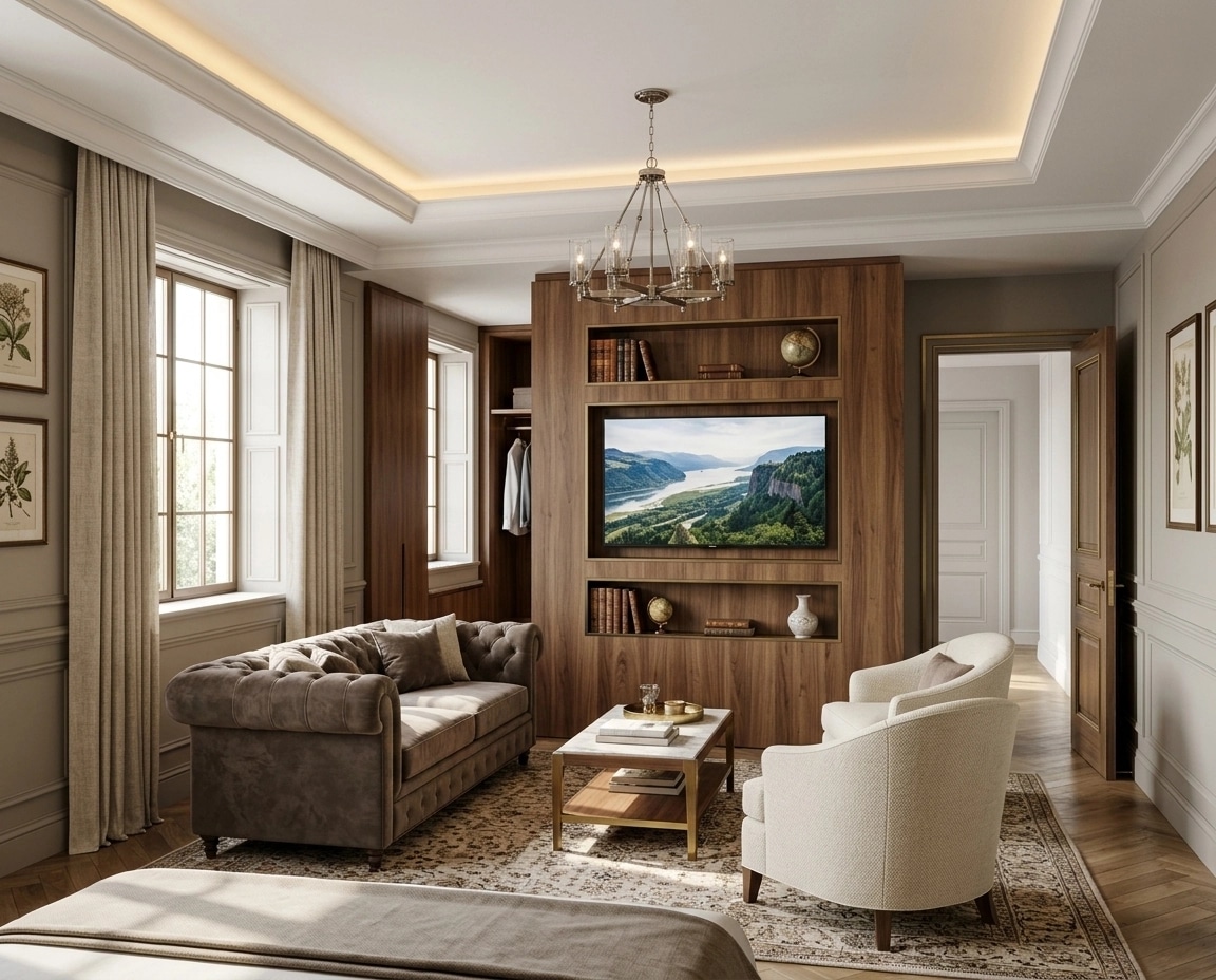 Transitional Living Room design — interior photo by GenRoom AI