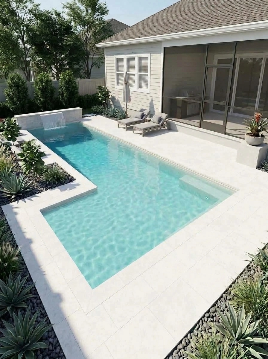 Landscape design in Contemporary Yard style — Yard by GenRoom AI