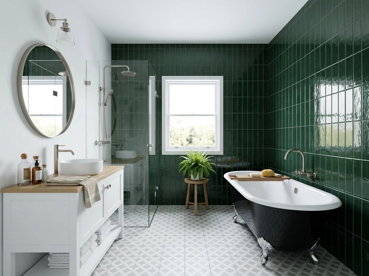 Coastal / Hamptons Koupelna design — interior photo by GenRoom AI