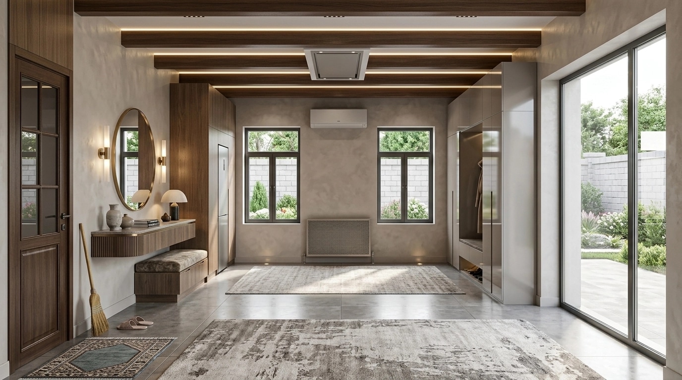 Hallway interior in Contemporary style — photo by GenRoom AI