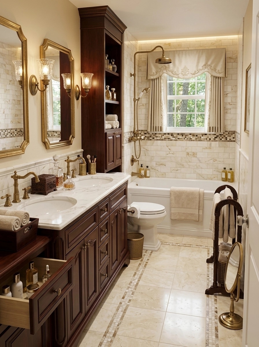Interior design in Classic style — Bathroom by GenRoom AI