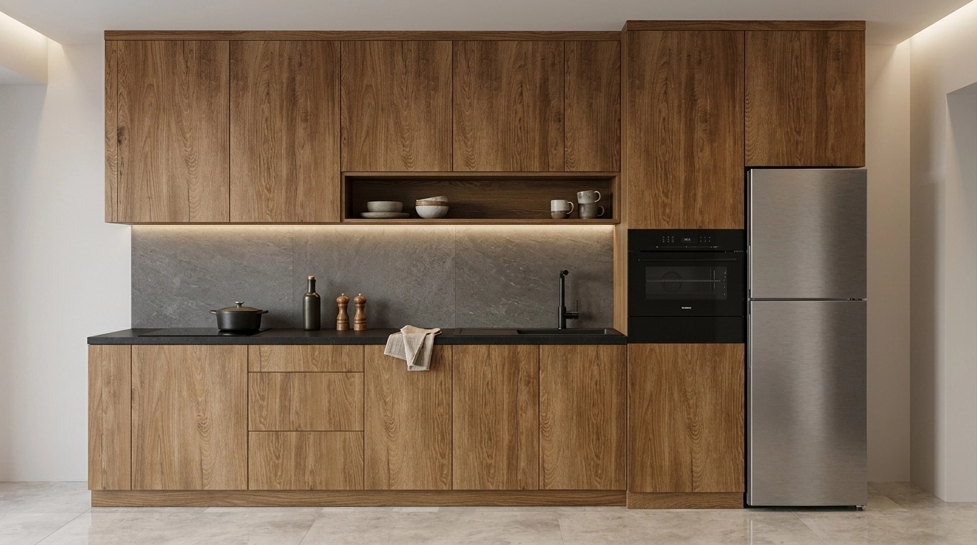 Kitchen interior in Contemporary style — photo by GenRoom AI