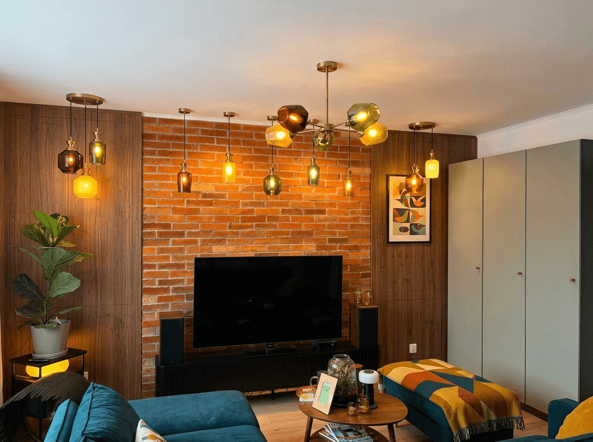 Interior design in Mid-Century Modern style — Living Room by GenRoom AI