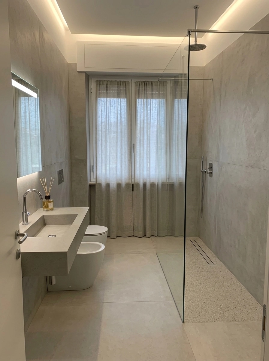 Bathroom interior in no_style style — photo by GenRoom AI