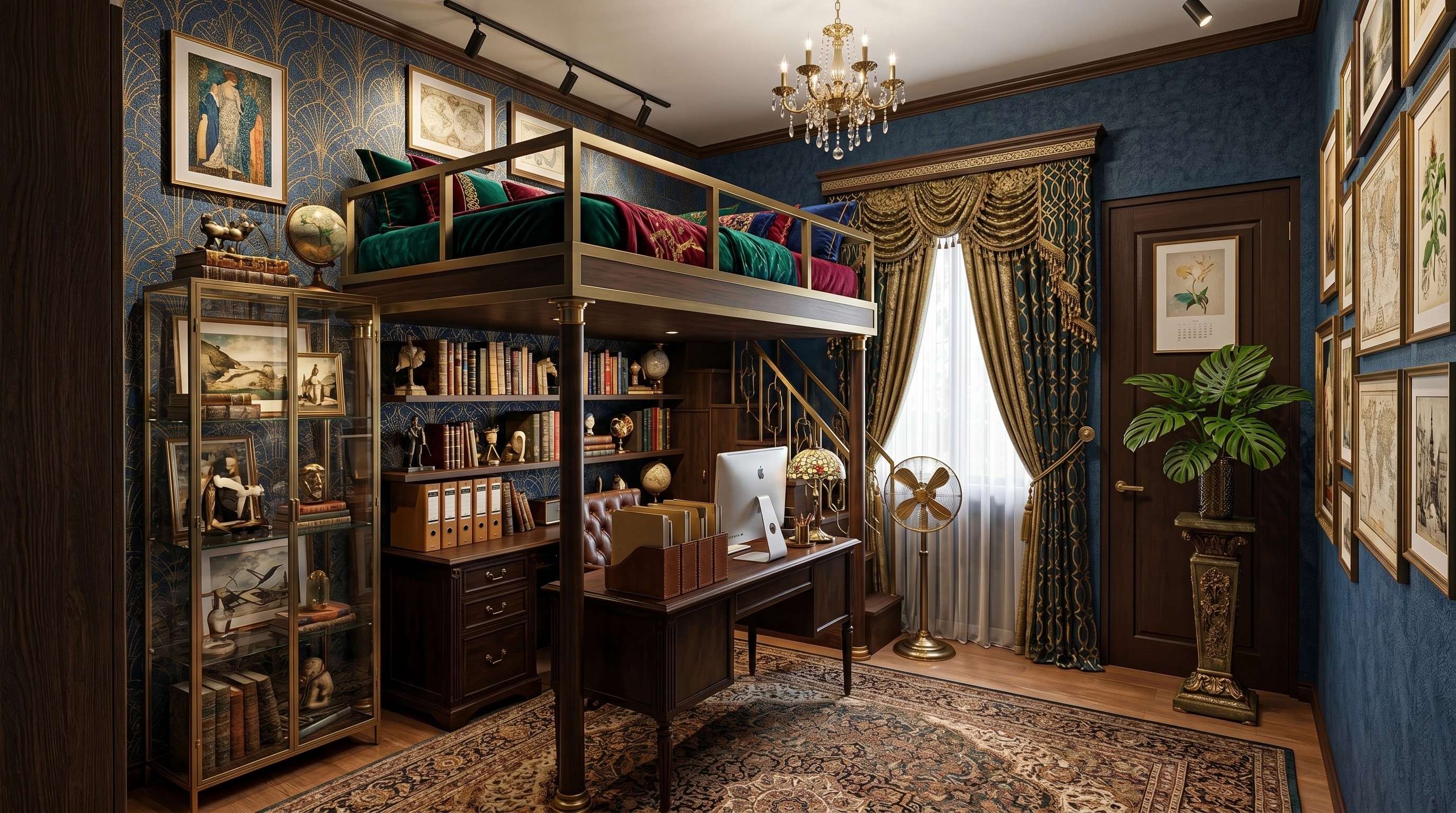 Maximalist Bedroom design — interior photo by GenRoom AI