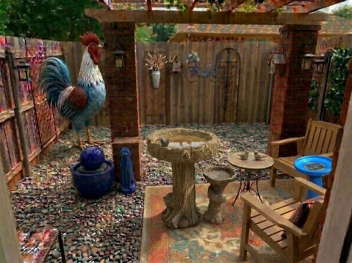 Landscape design in Mediterranean Yard style — Yard by GenRoom AI