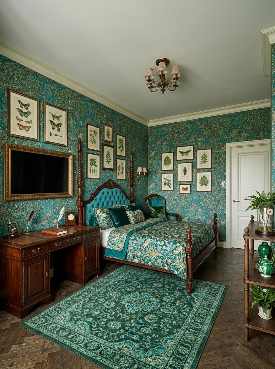 Interior design in British style — Bedroom by GenRoom AI