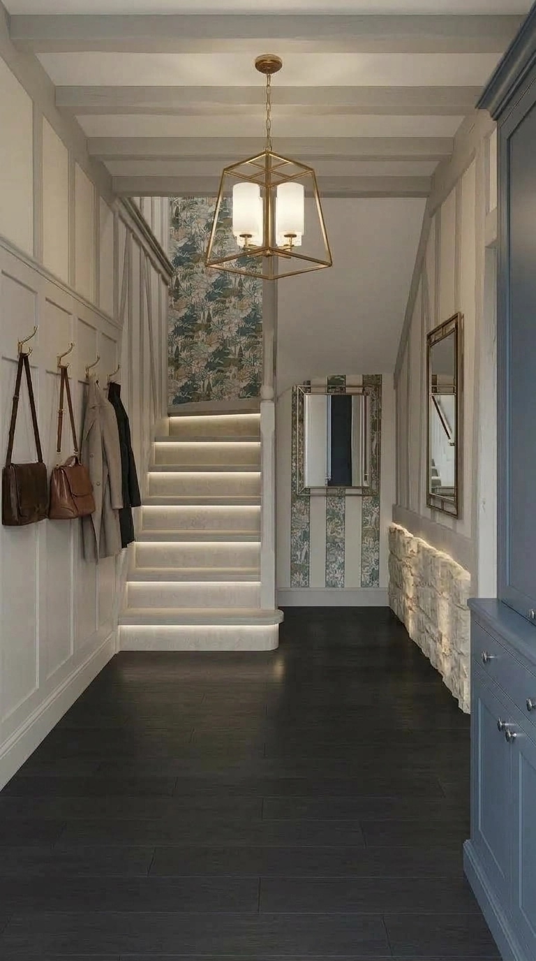 Hallway interior in Transitional style — photo by GenRoom AI