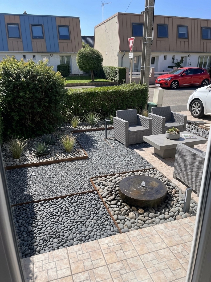 Landscape design in Contemporary Yard style — Yard by GenRoom AI