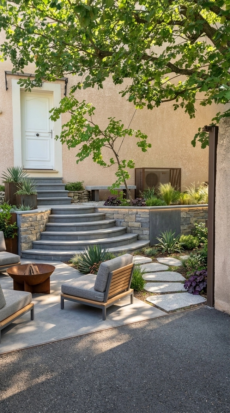 Landscape design in Contemporary Yard style — Yard by GenRoom AI