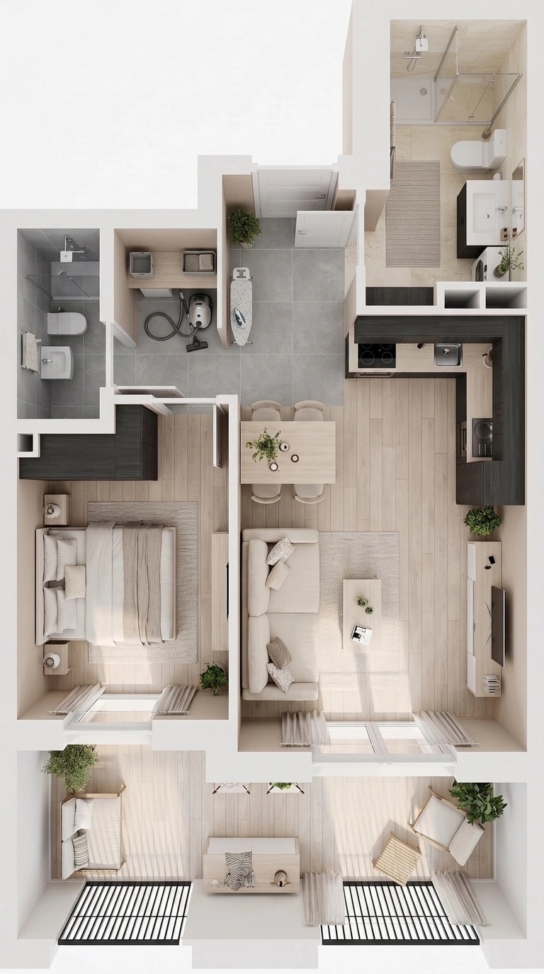 Scandinavian Living Room design — interior photo by GenRoom AI