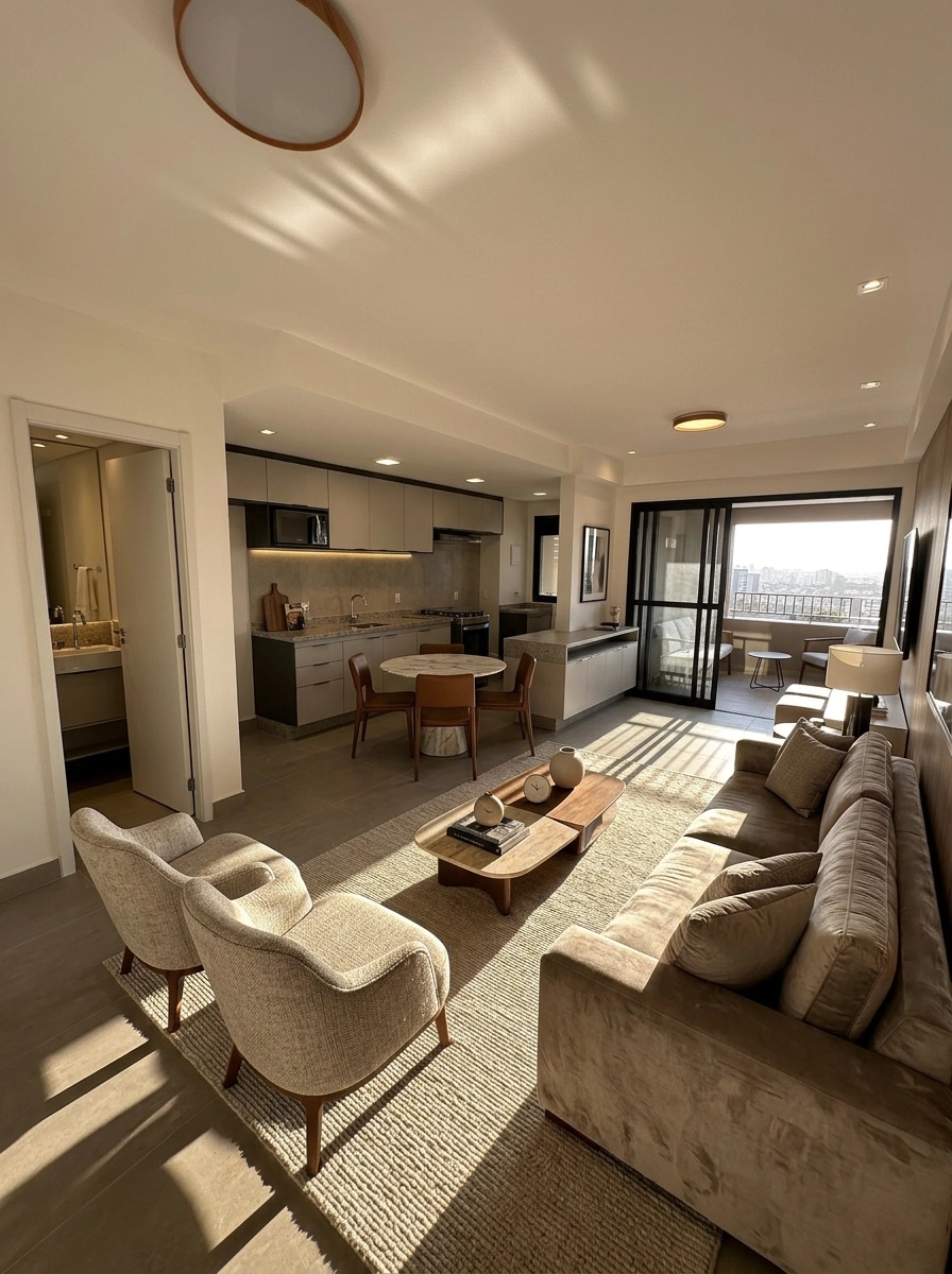 Interior design in Contemporary style — Living Room by GenRoom AI