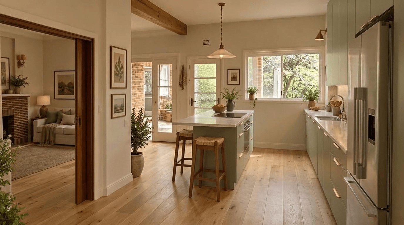 Kitchen interior in no_style style — photo by GenRoom AI