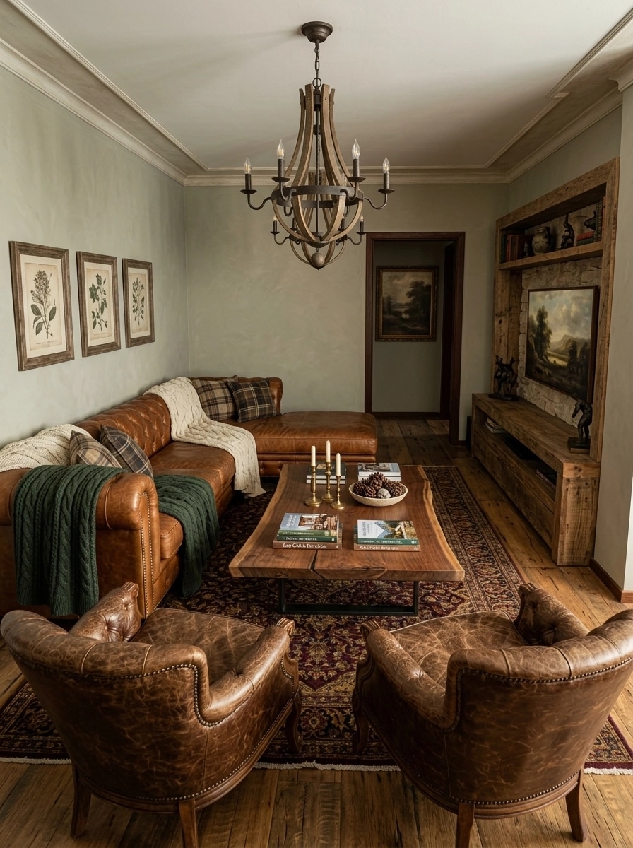 Interior design in Rustic style — Living Room by GenRoom AI