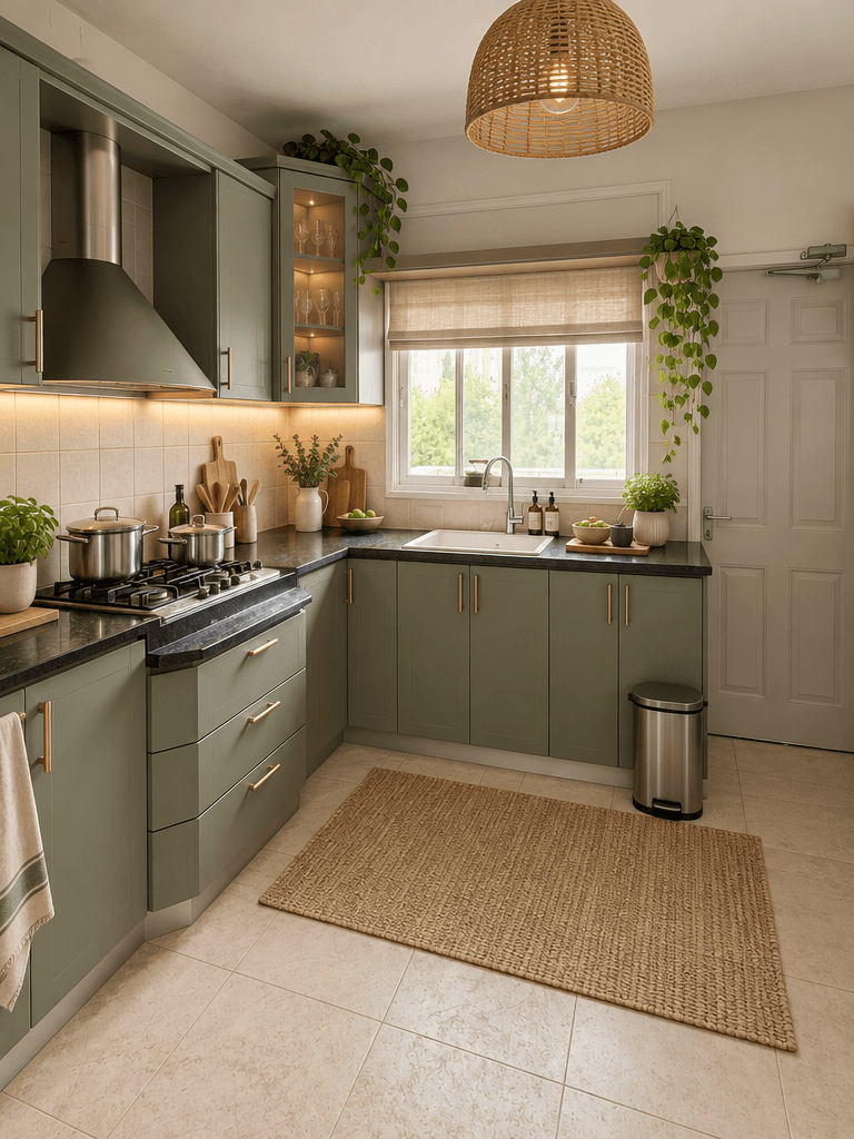 Kitchen interior in Minimalism style — photo by GenRoom AI