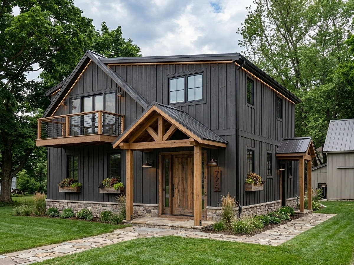 Facade design in Barnhouse Facade style — Facade by GenRoom AI
